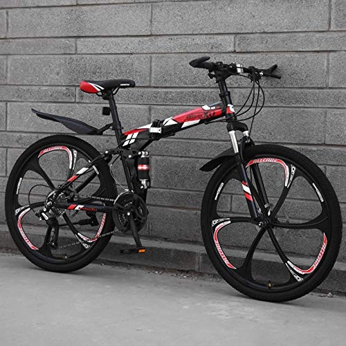 Folding Mountain Bike : PengYuCheng Folding mountain bike 24 speed sports car adult off-road vehicle road racing male and female students youth bicycle q14
