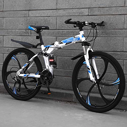 Folding Mountain Bike : PengYuCheng Folding mountain bike 24 speed sports car adult off-road vehicle road racing male and female students youth bicycle q15