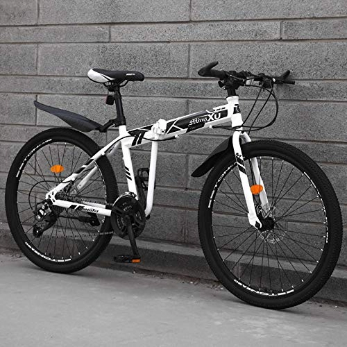 Folding Mountain Bike : PengYuCheng Folding mountain bike 24 speed sports car adult off-road vehicle road racing male and female students youth bicycle q17