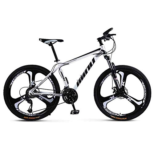 Folding Mountain Bike : smzzz Sports Outdoors Commuter City Road Bike Bicycle Mens' Mountain High-carbon Steel 30 Speed Steel Frame 24 Inches 3-Spoke Wheels Fully Adjustable Front Suspension Forks White 21speed
