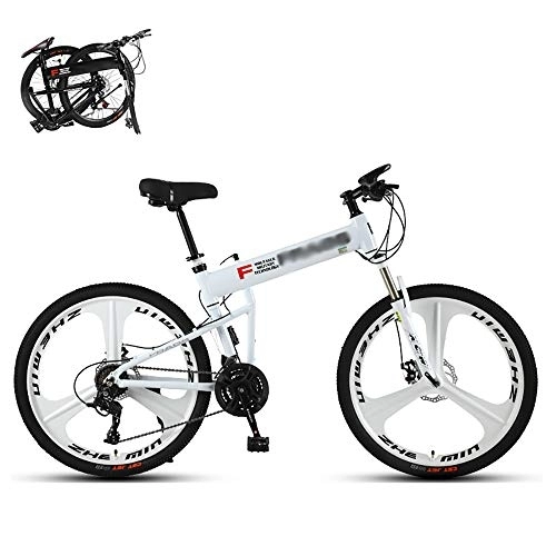 Folding Mountain Bike : STRTG Foldable Mountain Bicycle, Folding Bike, Adult MTB Bikes, Folding Outroad Bicycles, 24 * 27 * 30Speed Lightweight Mini Folding Bike 24 * 26Inch