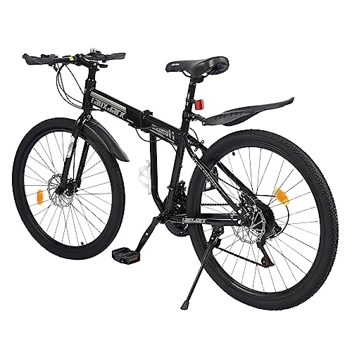 Folding Mountain Bike : TaNeHaKi Mountain Bike 26" Mountain Bicycle 21 Speed Folding Mountain Bike Adult Bicycle Womens Mens Mountain Bike Adult Foldable Bike Mountain Bikes for Adults / Youth