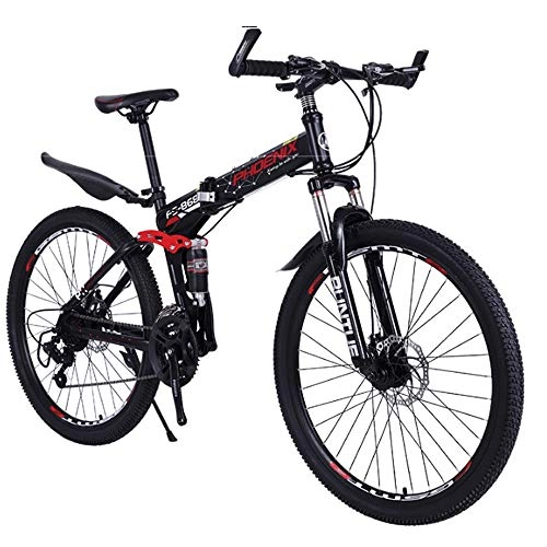 Folding Mountain Bike : XIXIA X Folding Bicycle Mountain Bike Shock Absorber Shifting Bicycle Adult Male and Female Students 21 Speed / 27 Speed 26 Inch