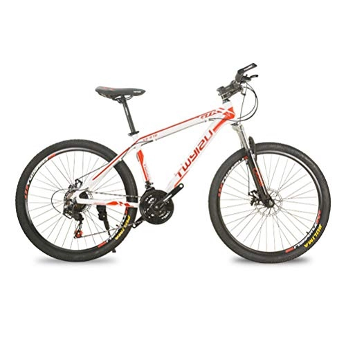 Mountain Bike : 26" Mountain Bicycle Aluminum Alloy Double Disc Brake 21-Speed Compatible Outdoor Bike, Black