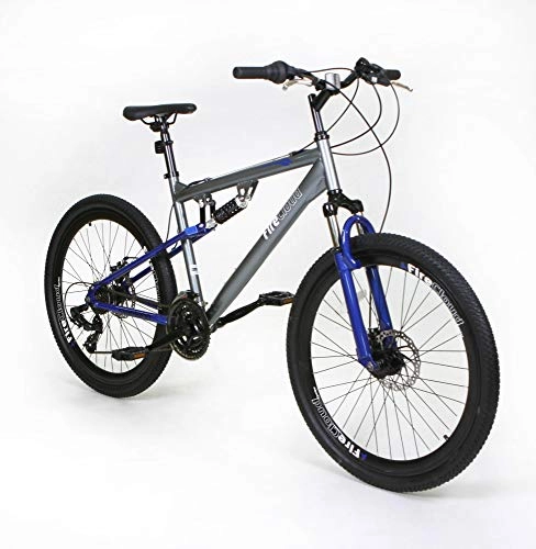 Mountain Bike : 26" SNOWDON Mans BIKE - Suspension Adult FireCloud DISC Bicycle in ROYAL BLUE