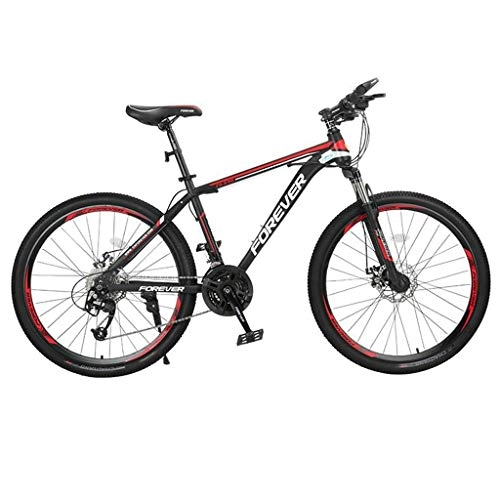 Mountain Bike : 26inch Mountain Bike, Aluminium Alloy Frame Bicycles, Double Disc Brake and Front Suspension (Color : B, Size : 30 Speed)