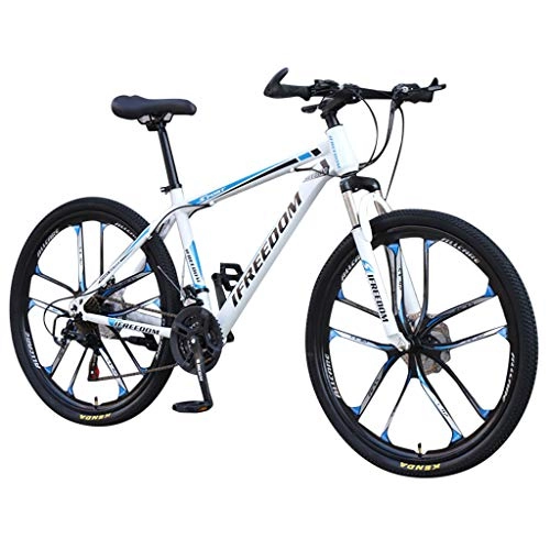 Mountain Bike : 7Lucky Cool Mountain Bike, Outdoors Sports 26 Inch Road Bike Fashion 21-Speed Gear Shift System Bicycle for Adult Student Commuting (Blue)