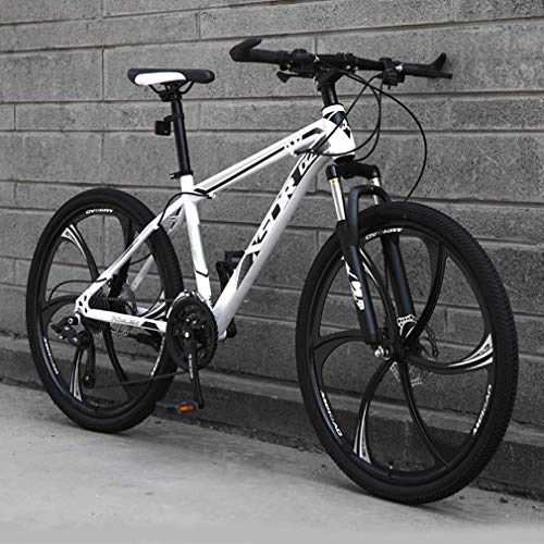 Mountain Bike : Adult Mens Mountain Bike, Upgrade Lightweight High-Carbon Steel Frame Snowmobile Bikes, Double Disc Brake Beach Bicycle, 24 Inch Wheels