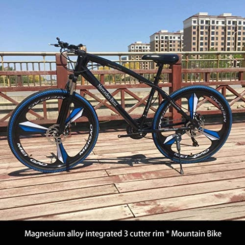 Mountain Bike : Adult Mountain Bike, Double Disc Brake Mens Mountain Bikes, Juvenile Student City Road Racing Bike, 26 Inch Wheels Bicycle