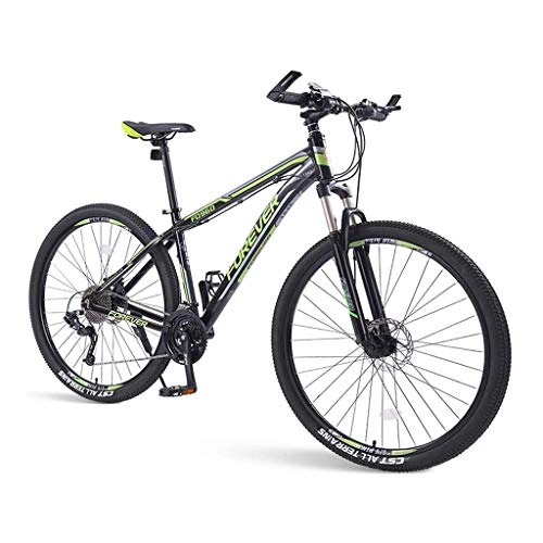 Mountain Bike : Adult Mountain Bikes, High-Carbon Steel Frame Hardtail Mountain Bike with Front Suspension All Terrain Mens Womens Mountain Bicycle, 33 Speed, 29in