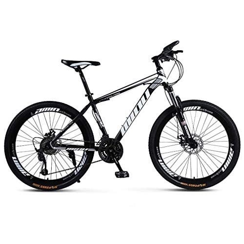 Mountain Bike : Alqn Man Woman General Purpose Mountain Bike, Beach Snowmobile Bicycle, Double Disc Brake Adult Bicycles, 26 inch Aluminum Alloy Wheels, C, 24 Speed