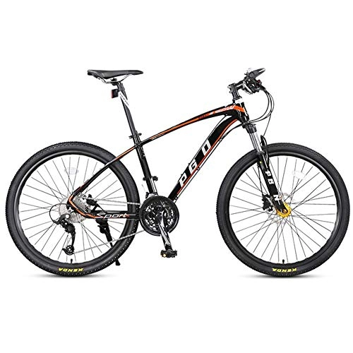 Mountain Bike : AP.DISHU Mountain Bike 27-Speed Unisex Bicycles 26 Inch Wheel Double Disc Brake Suspension Fork, #B