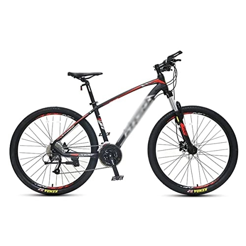 Mountain Bike : BaiHogi Professional Racing Bike, 26 / 27.5 inch Mountain Bike All-Terrain Bicycle 27 Speeds with Dual Hydraulic Disc Brakes Adult Road Bike for Men or Women / Red / 27.5 in (Color : Red, Size : 27.5 in)