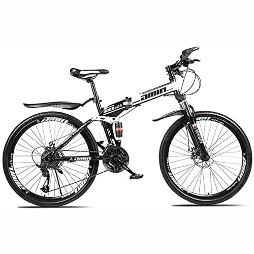 Mountain Bike : Bicycle 26 Inches, Mountain Bike, Fork Suspension, Adult Bicycle, Boys and Girls Bicycle Variable Speed Shock Absorption High Carbon Steel Frame, I, 27 Speed