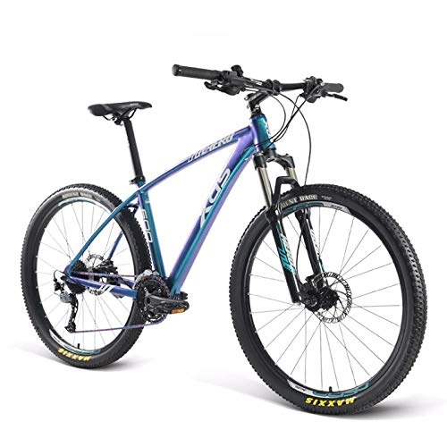 Mountain Bike : CDDSML Mountain bike 600 oil brake gradient color sports fitness oil brake Peilin flower drum bicycle-27 speed_Youth Edition-Haze Blue Purple 15.5 inch_27.5 inches