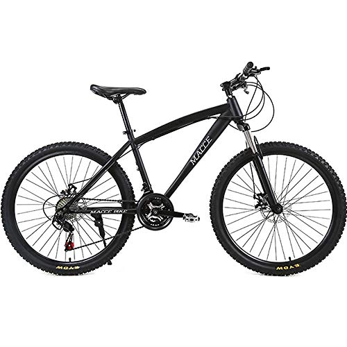 Mountain Bike : EAHKGmh Adult Mountain Bike Mens Mountain Trail Bikes High Carbon Steel Outdoor Bicycles Full Suspension Dual Brakes Mountain Bicycles (Color : 26inch, Size : 24 speed)