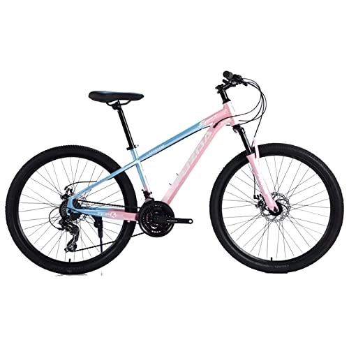Mountain Bike : EASSEN 26 Inch Mountain Bike, 24 Speed Adult Full Suspension High Carbon Steel Mountain Bike With Dual Disc Mechanical Brakes & Adjustable Seat for Men and Women Adult Yout style 1