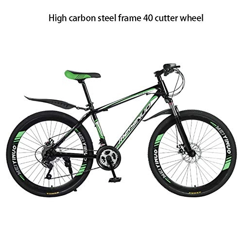 Mountain Bike : EWQ Lightweight Mountain Bike, dual-disc brake 26-Inch Aluminum Alloy / High Carbon Steel 21 / 24 / 27 Speed Mountain Bike, Shock Absorption 3S, 6, 27 speed