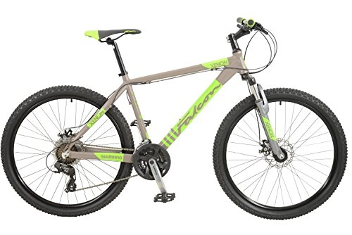 Mountain Bike : Falcon Xenon Mens' Mountain Bike Grey / Green, 19" inch aluminium frame, 24 speed Shimano ez fire gear shifters Shimano tourney rear derailleur