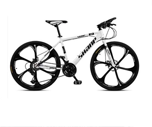 Mountain Bike : FMOPQ 64Inch Mountain Bikes 21 Speed / 24 Speed / 27 Speed / 30 Speed Mountain Bike 26 Inches Wheels Bicycle Black White Red Yellow Green 6-11 B2 21 fengon