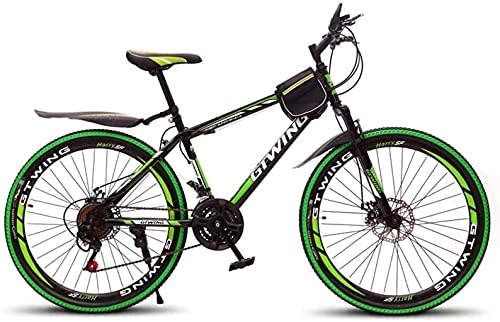 Mountain Bike : FMOPQ Bicycle Mountain Bike Road Bicycle Hard Tail Bike 26 inch 21 Speed Bike Adult Student Bike Double Disc Brake Bicycle 6-6 C fengong Titanium alloy sus