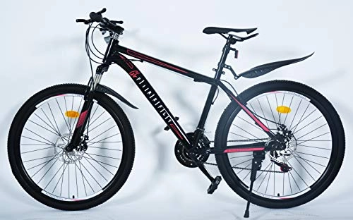 Mountain Bike : FS01 26 inch Adult Mountain Bike, Shimano 21 Speed Bicycle, Aluminium front suspension, Disc Brakes