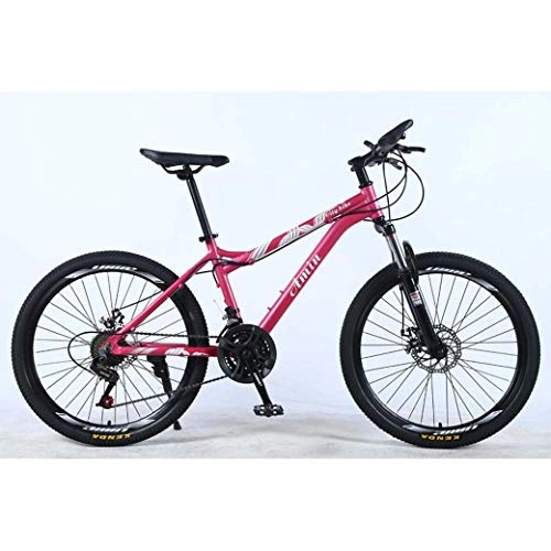 Mountain Bike : GFF 24 Inch 24-Speed Mountain Bike for Adult, Lightweight Aluminum Alloy Full Frame, Wheel Front Suspension Female Off-Road Student Shifting Adult Bicycle, Disc Brake