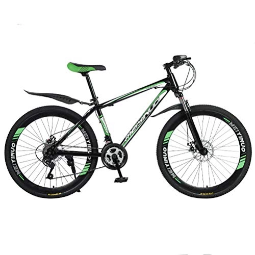 Mountain Bike : GOLDGOD 26 Inch Mountain Bike for Adult, Lightweight Carbon Steel Full Frame Mtb Bicycle with Wheel Front Suspension And Disc Brake Mountain Bicycle, 21 speed