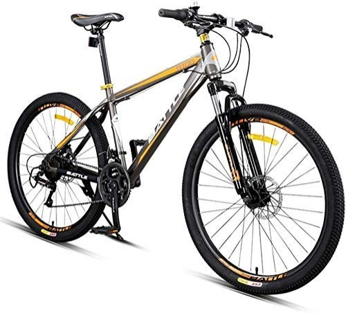 Mountain Bike : GQQ Variable Speed Bicycle, 24Speed Mountain Bikes, 26 inch Adult Highcarbon Steel Frame Hardtail Bicycle, Men's All Terrain Mountain Bike, Antislip Bikes, Orange