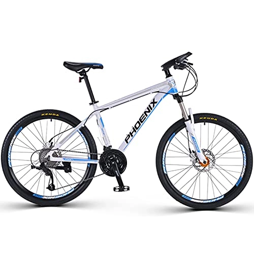 Mountain Bike : GREAT 27.5 Inch 27 Speeds Mountain Bikes, Bicycles Strong Alloy Frame With Disc Brake Outdoor Sports Commuter Bike With Front And Rear Mudguard(Color:Blue)