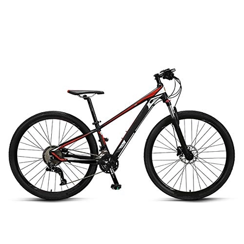 Mountain Bike : GUOHAPPY 29 - Inch Mountain Bike, Accurate Speed Change, Not Easy To Drop The Chain, Stable And Safe, Suitable for Riders with A Height of 59 Inches-74.8 Inches, Black red
