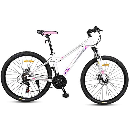 Mountain Bike : GXQZCL-1 Mountain Bike, Aluminium Alloy Frame Bicycles, Double Disc Brake and Front Suspension, 26inch Wheel, 21 Speed MTB Bike (Color : D)