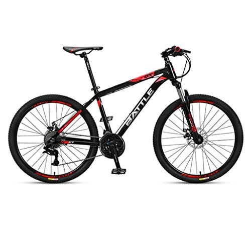 Mountain Bike : GXQZCL-1 Mountain Bike, Aluminium Alloy Frame Hard-tail Bicycles, Dual Disc Brake and Front Suspension, 26inch Spoke Wheel, 27 Speed MTB Bike (Color : A)