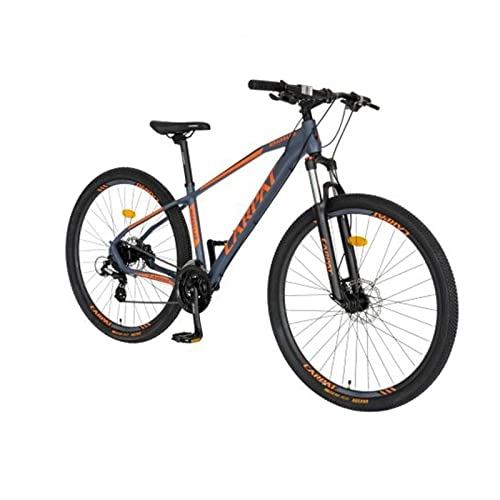 Mountain Bike : GYP Adult Mountain Bike 29" Wheels Men's / Women's 18" Aluminum Frame 3 Speed ​​Adjustment w / Spring Suspension w / Impact Protected Hydraulic Disc Brakes (Color : Orange)