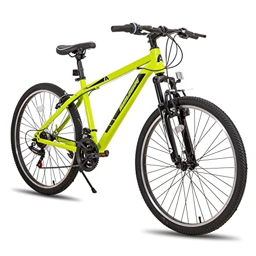 Mountain Bike : HH HILAND Huntaway 26 Inch Mountain Bike V Brake Bicycle Adult Bike 21 Speed Men and Women Students Cycling MTB Bike Youth Green