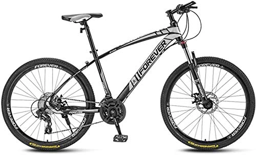 Mountain Bike : HongLianRiven Bikes 24 Inch Bicycle Bikes For Adult, Off-Road Bikes, High-Carbon Steel Frame Bicycle, Shock-Absorbing Front Fork, Double Disc Brake 5-25 (Color : C, Size : 27 speed)