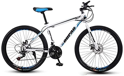 Mountain Bike : HUAQINEI Mountain Bikes, 24 inch mountain bike aluminum alloy cross-country lightweight variable speed youth male and female spoke wheel bicycle Alloy frame with Disc Brakes