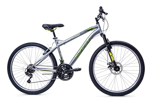 Mountain Bike : Huffy Extent Mens Mountain Bike 26 Inch Wheels 18 Gears Gunmetal Grey Front Suspension