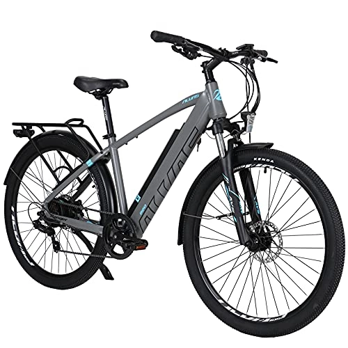 Mountain Bike : Hyuhome Electric Bikes for Adult Mens Women, 27.5" Ebikes Bicycles Full Terrain, 250W 36V 12.5Ah Mountain E-MTB Bicycle, Shimano 7 Speed Transmission Gears Double Disc Brakes for Outdoor Commuter (820M)