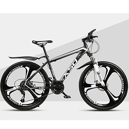 Mountain Bike : JLFSDB Mountain Bike 26 Inch Mountain Bicycles 21 / 24 / 27 Speeds Lightweight Aluminium Alloy Frame Full Suspension Disc Brake Integral Wheel (Color : C, Size : 21speed)