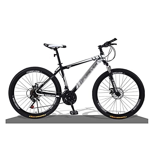 Mountain Bike : Kays 21 Speed Shifting System Mountain Bike High-Carbon Steel Frame 26 Inch Wheel Adult Road Bicycle Suitable For Men And Women Cycling Enthusiasts(Size:21 Speed, Color:Black)
