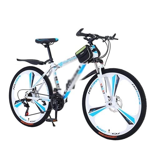 Mountain Bike : Kays 26 In Front Suspension Mountain Bike 21 / 24 / 27 Speed With Dual Disc Brake Suitable For Men And Women Cycling Enthusiasts(Size:24 Speed, Color:White)