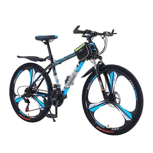 Mountain Bike : Kays 26 In Mountain Bike Bicycle 21 Speed Dual Disc Brake MTB For Boys Girls Men And Wome With Carbon Steel Frame(Size:21 Speed, Color:Blue)