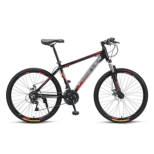 Mountain Bike : Kays 26 Inch Mountain Bike Carbon Steel MTB Bicycle With Dual Disc Brakes Cycling Urban Commuter City Bicycle For Adults Mens Womens(Size:27 Speed, Color:Red)