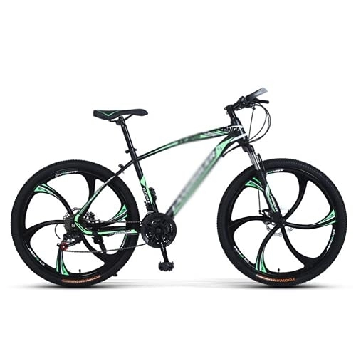 Mountain Bike : Kays 26 Inch Mountain Bike For Adult 21 / 24 / 27 Speed Dual Disc Brake Man And Woman Bicycles For A Path Trail Mountains(Size:24 Speed, Color:Green)