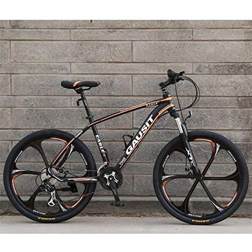Mountain Bike : Kays 26" Mountain Bicycles 24 / 27 / 30 Speeds Men / Women Bike Lightweight Carbon Steel Frame Disc Brake Front Suspension (Color : Orange, Size : 30speed)