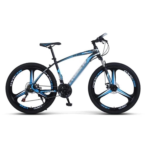 Mountain Bike : Kays Adult Mountain Bikes 26 Inch Mountain Bicycle Disc Brakes Suspension Front Fork 21 / 24 / 27 Speeds Options, Carbon Steel Frame Mountain Bike For Adults Mens Womens(Size:21 Speed, Color:Blue)
