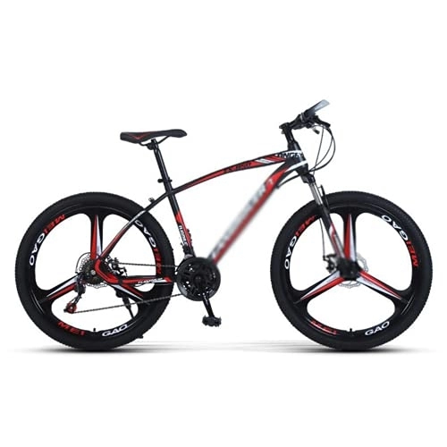 Mountain Bike : Kays Adult Mountain Bikes 26 Inch Mountain Bicycle Disc Brakes Suspension Front Fork 21 / 24 / 27 Speeds Options, Carbon Steel Frame Mountain Bike For Adults Mens Womens(Size:21 Speed, Color:Red)