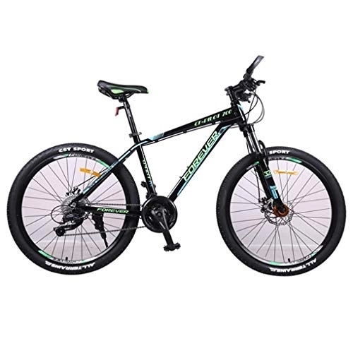 Mountain Bike : Kays Mountain Bike, 26 Inch Men / Women Hard-tail Bicycles, Aluminium Alloy Fream Double Disc Brake And Front Suspension, 27 Speed (Color : C)