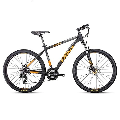 Mountain Bike : Kays Mountain Bike, 26 Inch Men / Women Wheel Bicycles, Ligntweight Aluminium Alloy Frame, Double Disc Brake Front Fork, 24 Speed (Color : Orange)